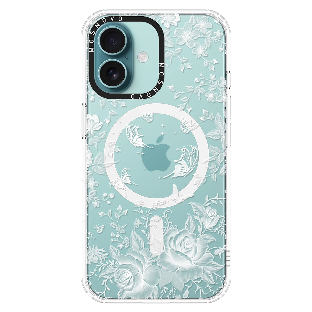 Fairy White Garden Phone Case - iPhone 16 Plus Case - MOSNOVO