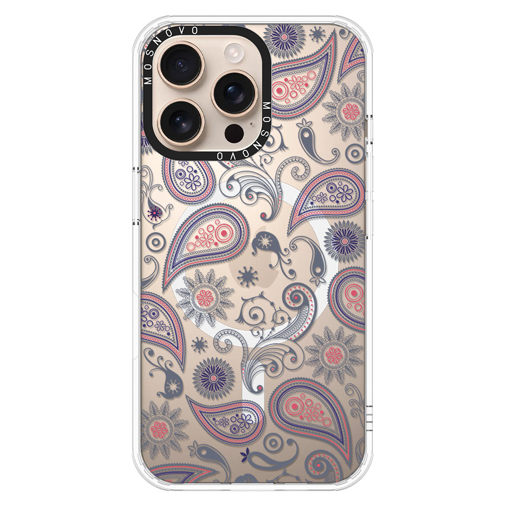 Paisley Phone Case - iPhone 16 Pro Max Case - MOSNOVO