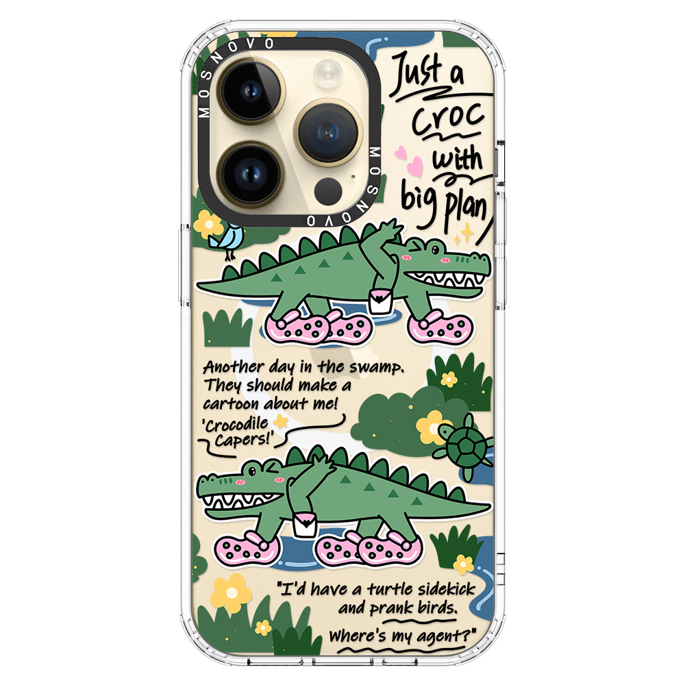 Croc with Big Plan Phone Case - iPhone 14 Pro Case