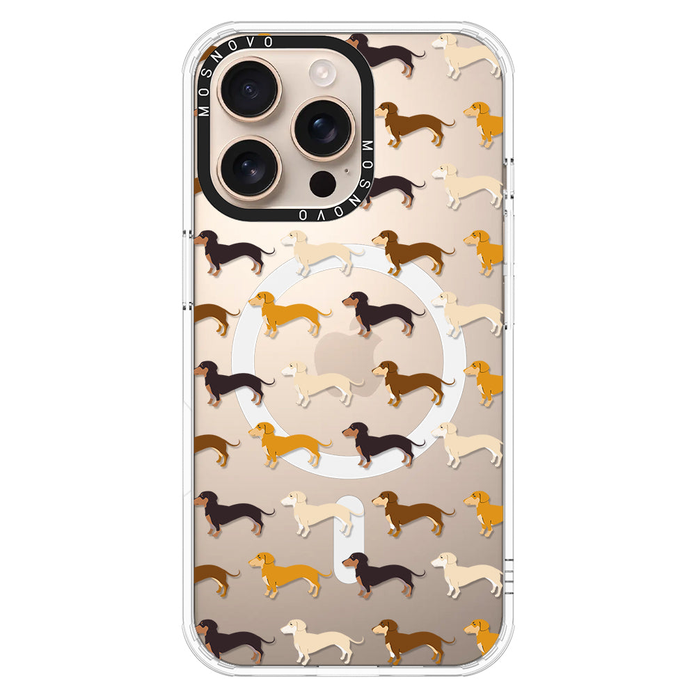 Cute Dachshund Phone Case - iPhone 16 Pro Max Case - MOSNOVO