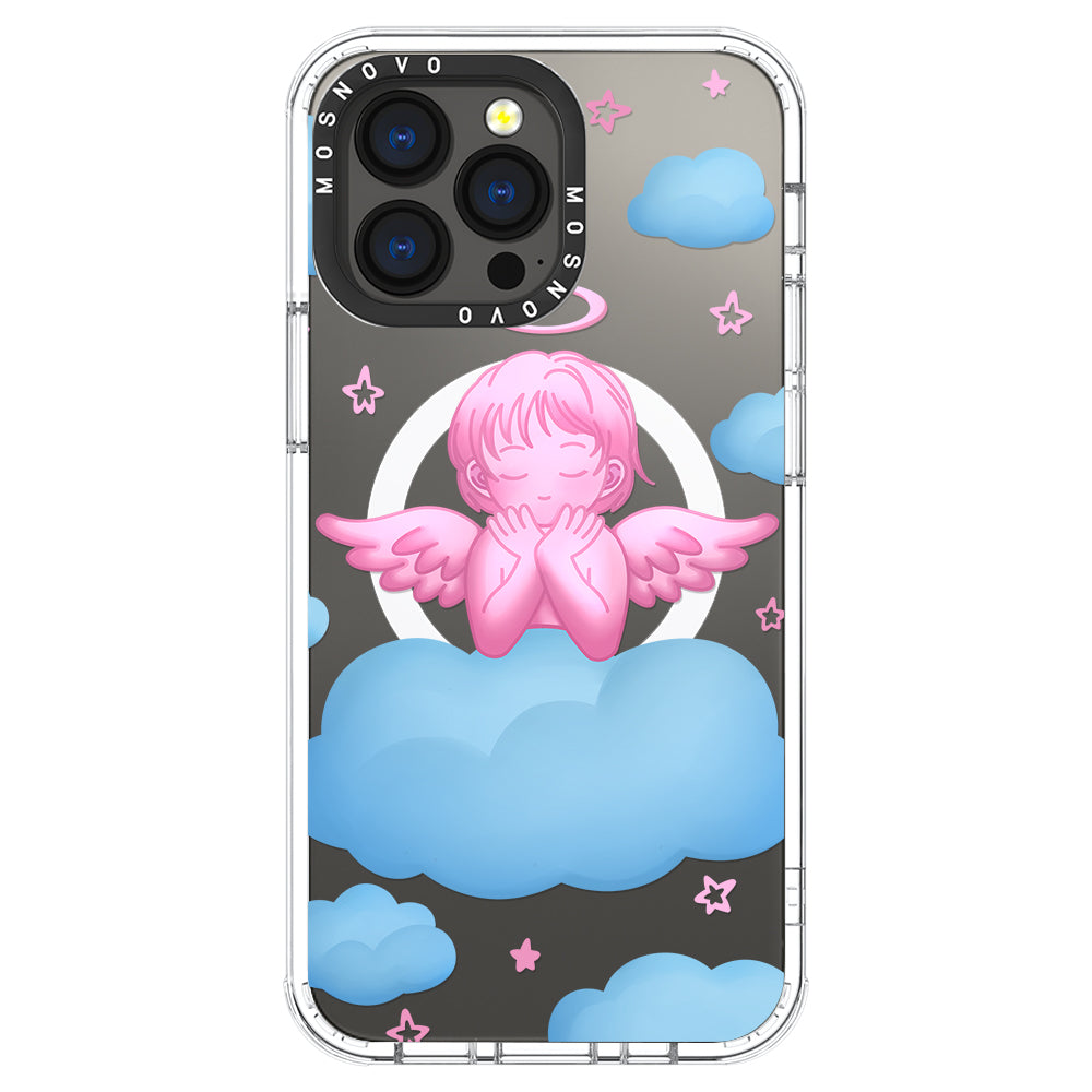 Pink Serenity Angel Phone Case - iPhone 13 Pro Case