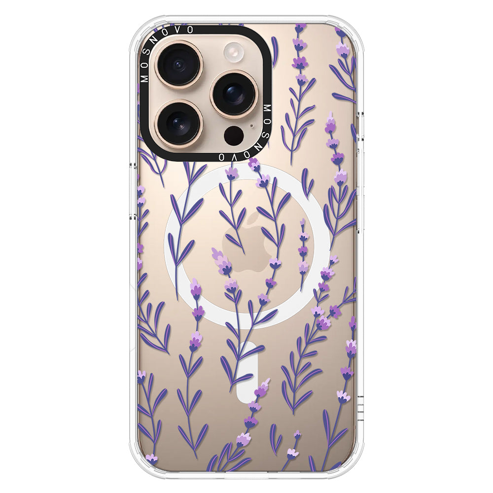 Little Lavender Phone Case - iPhone 16 Pro Case Clear With Magsafe