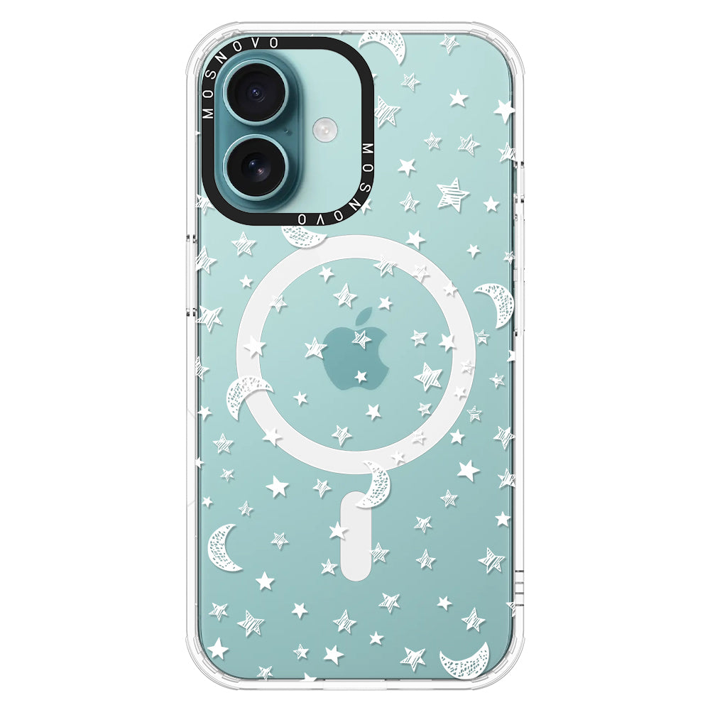 Night Moon Sky Phone Case - iPhone 16 Plus Case - MOSNOVO