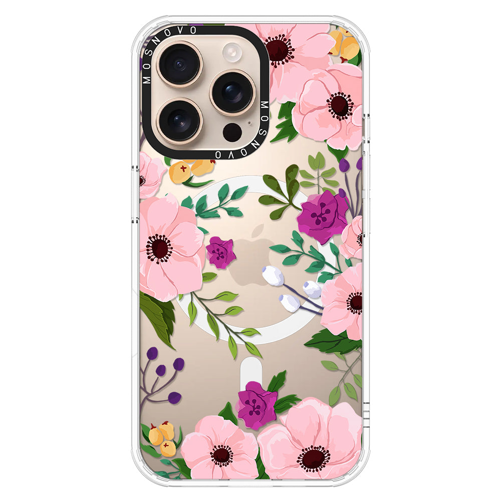 Watercolor Floral Phone Case - iPhone 16 Pro Max Case - MOSNOVO