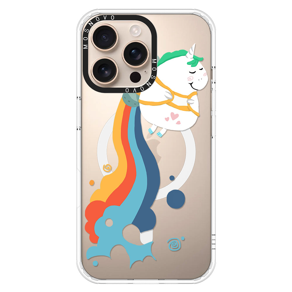 Cute Rainbow Unicorn Phone Case - iPhone 16 Pro Max Case - MOSNOVO