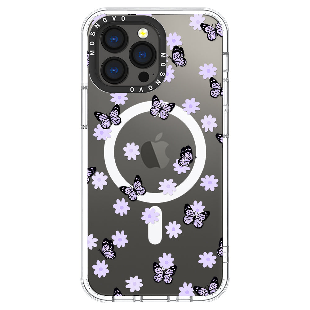 Lilac Butterfly Phone Case - iPhone 13 Pro Case