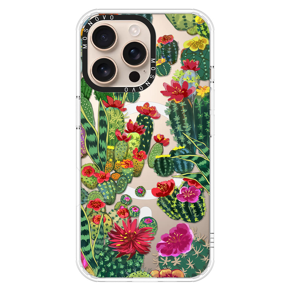 Cactus Garden Phone Case - iPhone 16 Pro Max Case - MOSNOVO