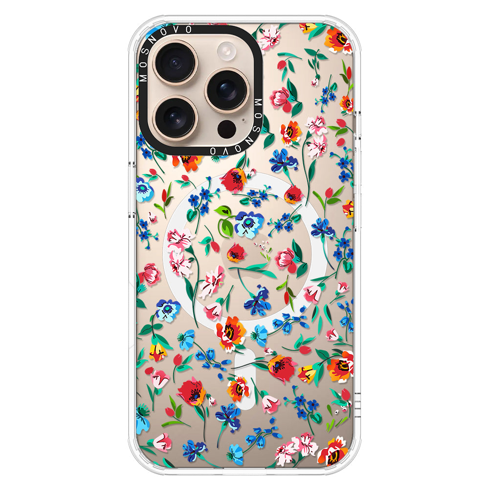 Little Wild Flower Phone Case - iPhone 16 Pro Max Case - MOSNOVO