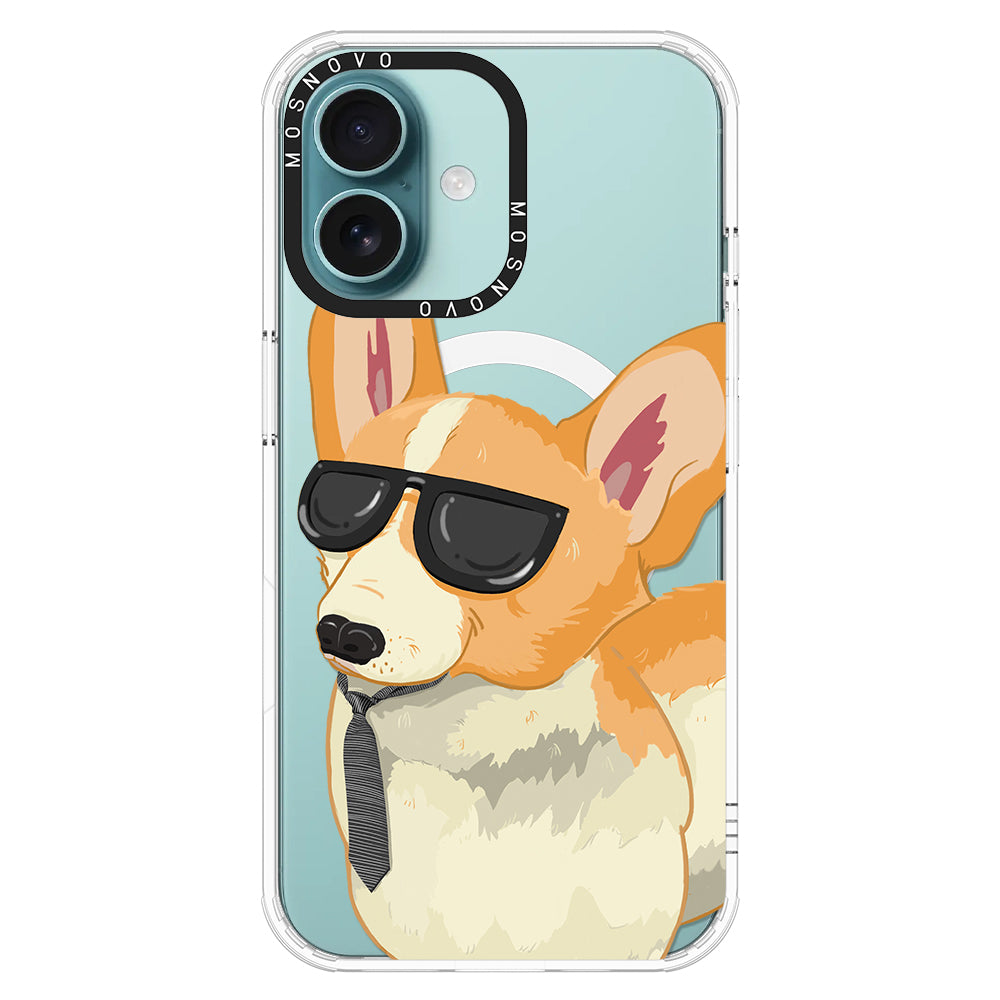 Fluffy Corgi Phone Case - iPhone 16 Plus Case - MOSNOVO