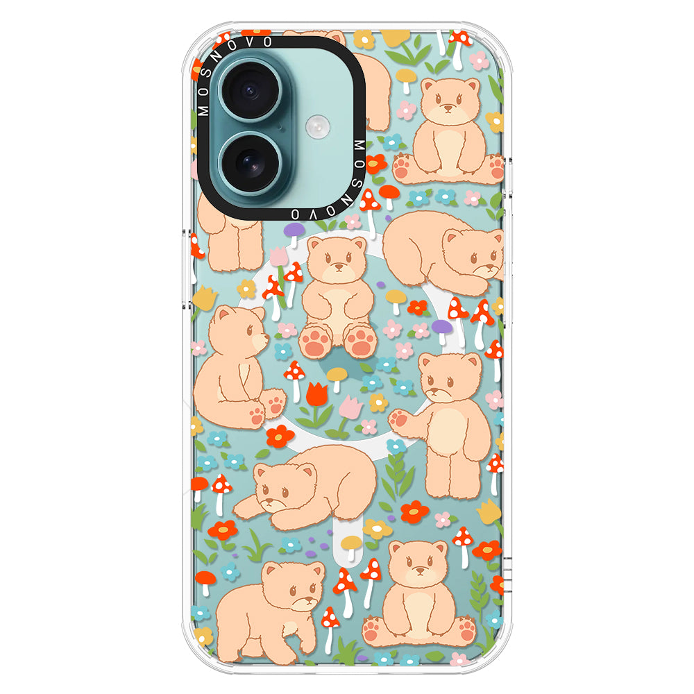 Cute Bear Phone Case - iPhone 16 Plus Case - MOSNOVO