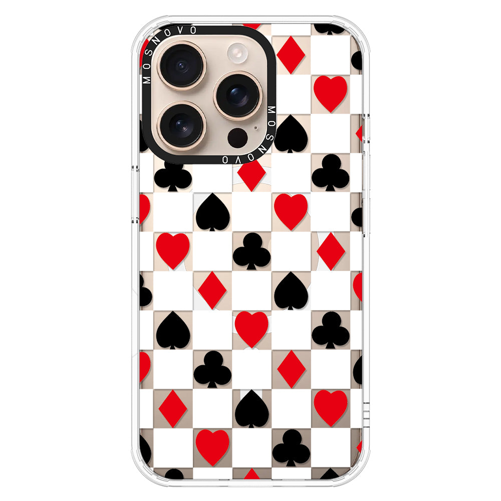 Checker Poker Phone Case - iPhone 16 Pro Case - MOSNOVO