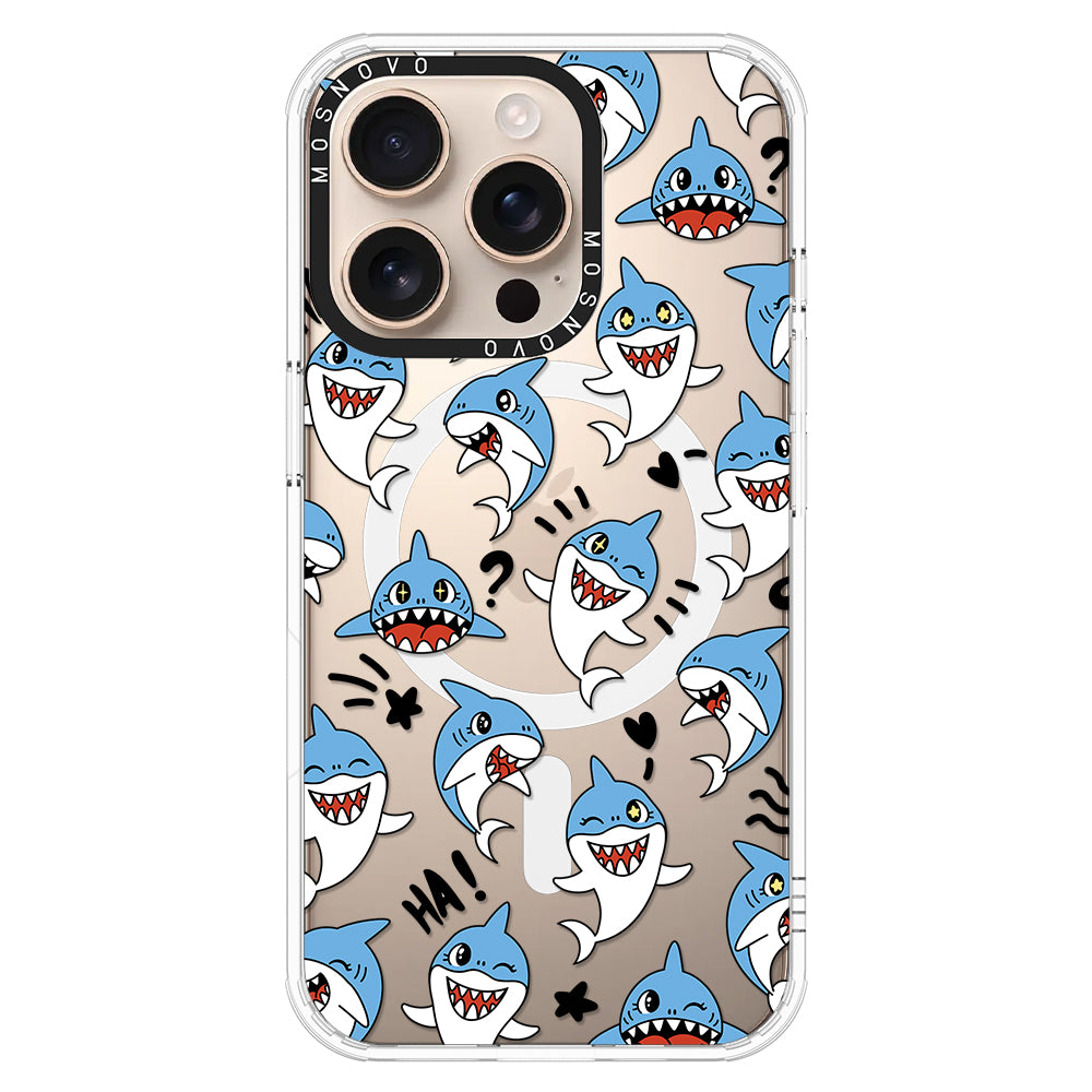 Cute Sharks Phone Case - iPhone 16 Pro Case