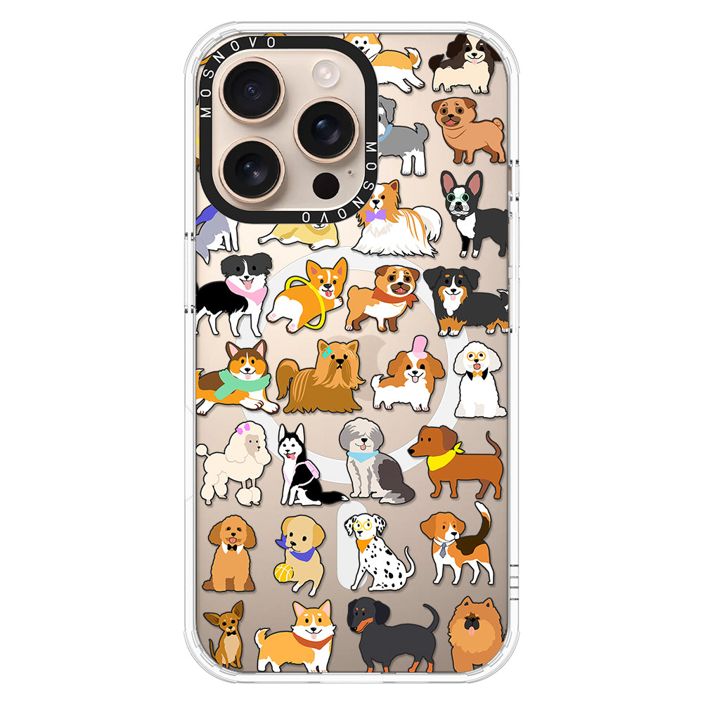 Cute Puppy Phone Case - iPhone 16 Pro Max Case - MOSNOVO