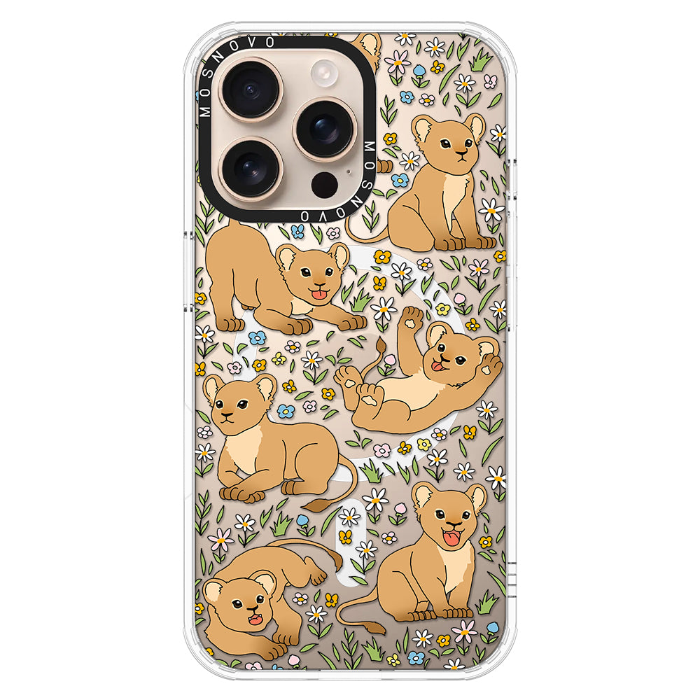 Cute Lion Phone Case - iPhone 16 Pro Max Case - MOSNOVO