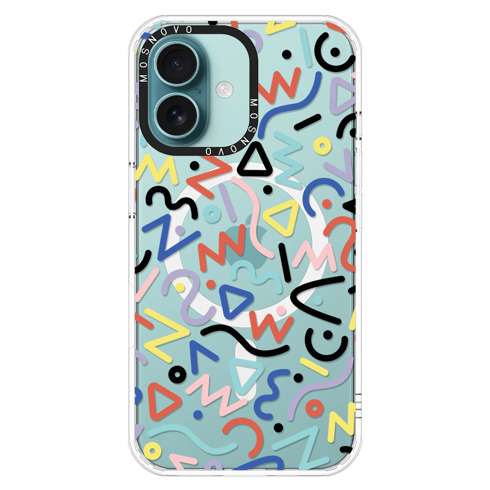 Doodle Art Phone Case - iPhone 16 Plus Case - MOSNOVO