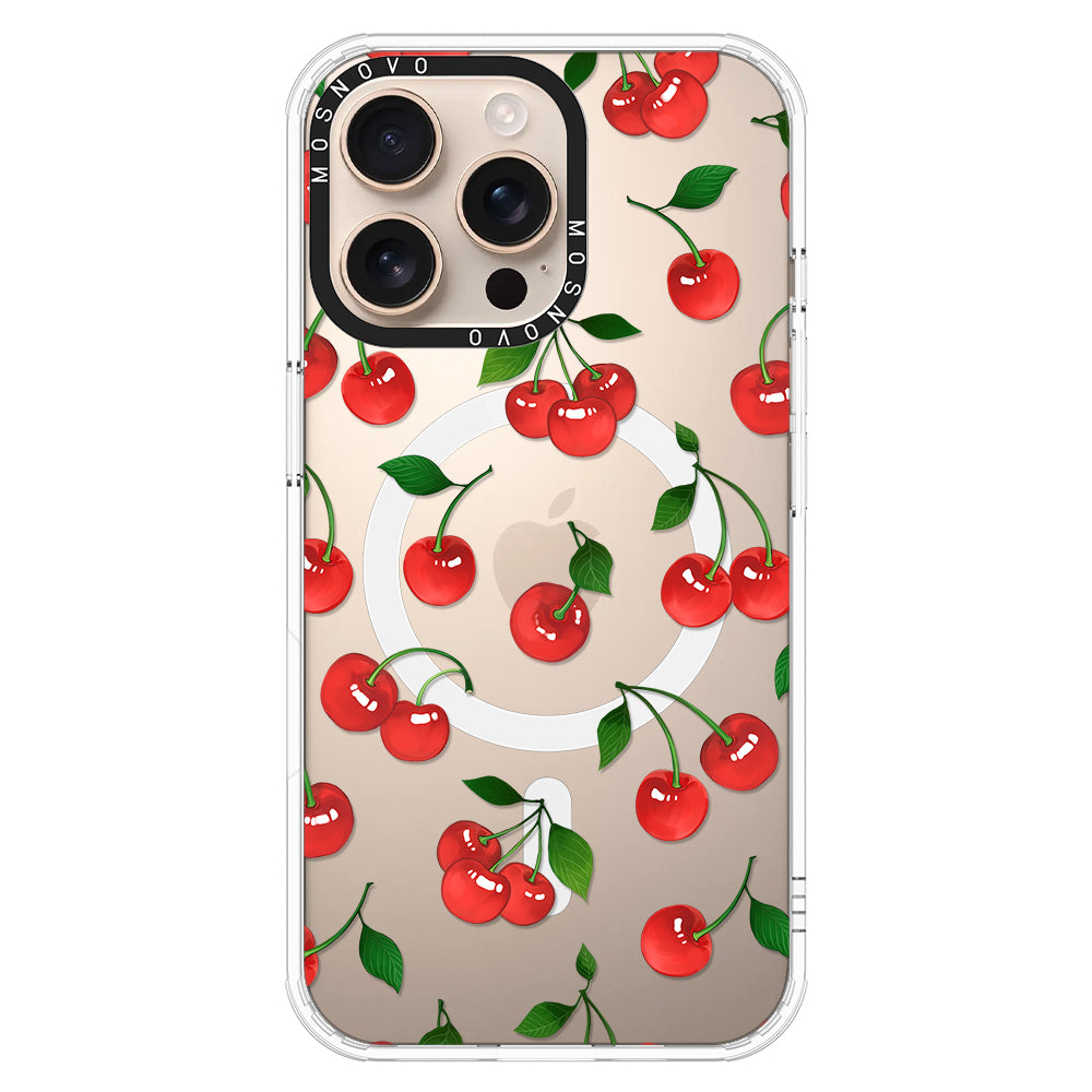 Poppy Cherry Phone Case - iPhone 16 Pro Max Case - MOSNOVO