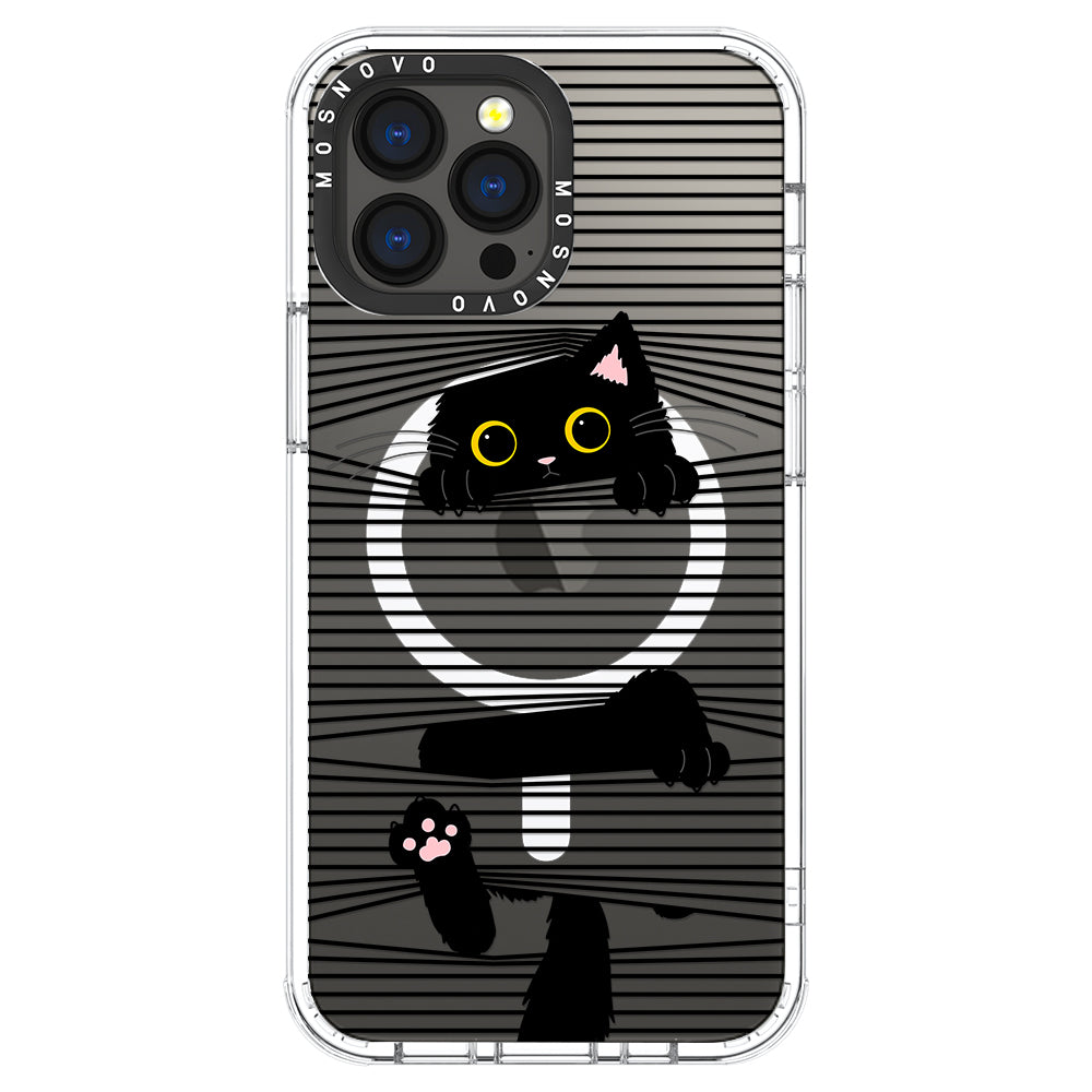 Hidden Black Cat Phone Case - iPhone 13 Pro Max Case