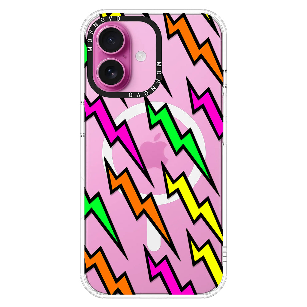 Colorful Lightning Phone Case - iPhone 16 Plus Case - MOSNOVO