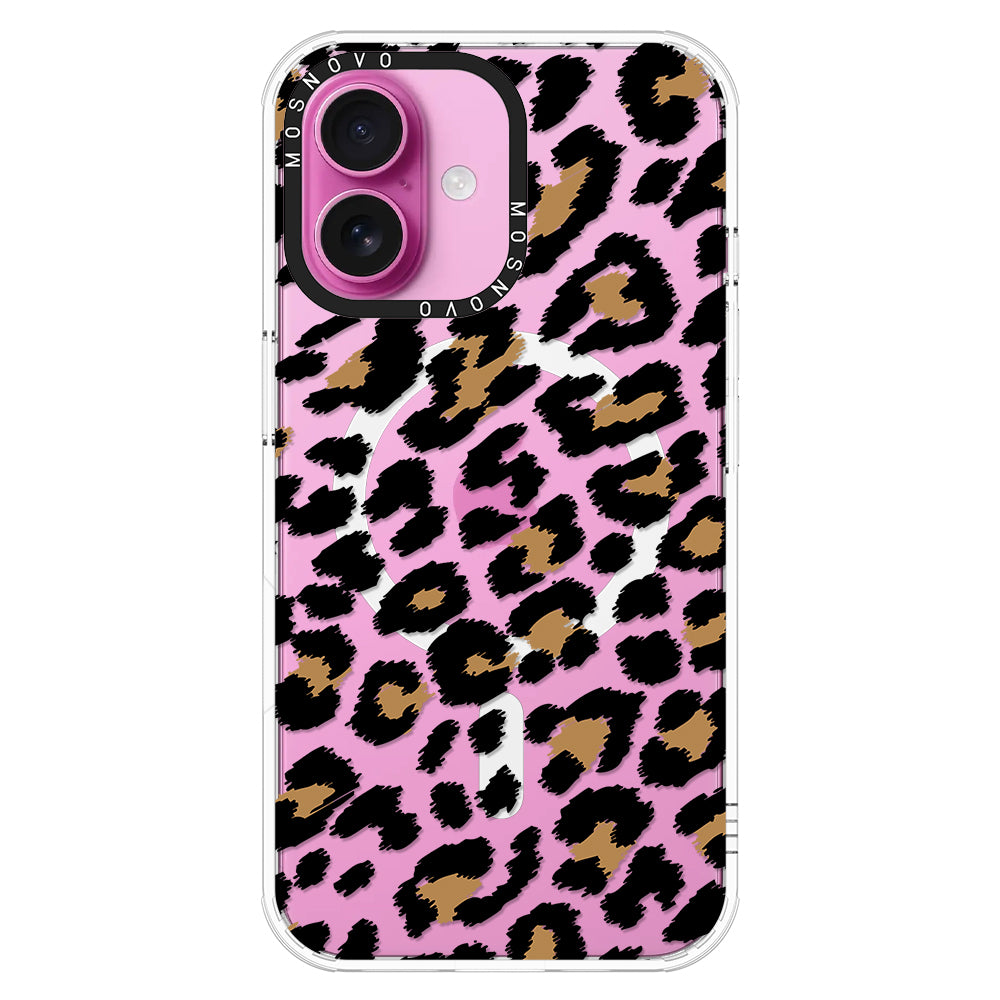 Leopard Print Phone Case - iPhone 16 Plus Case - MOSNOVO