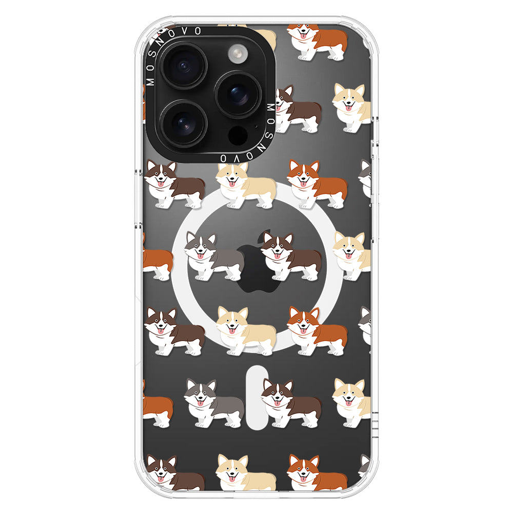 Cute Corgi Phone Case - iPhone 16 Pro Max Case - MOSNOVO