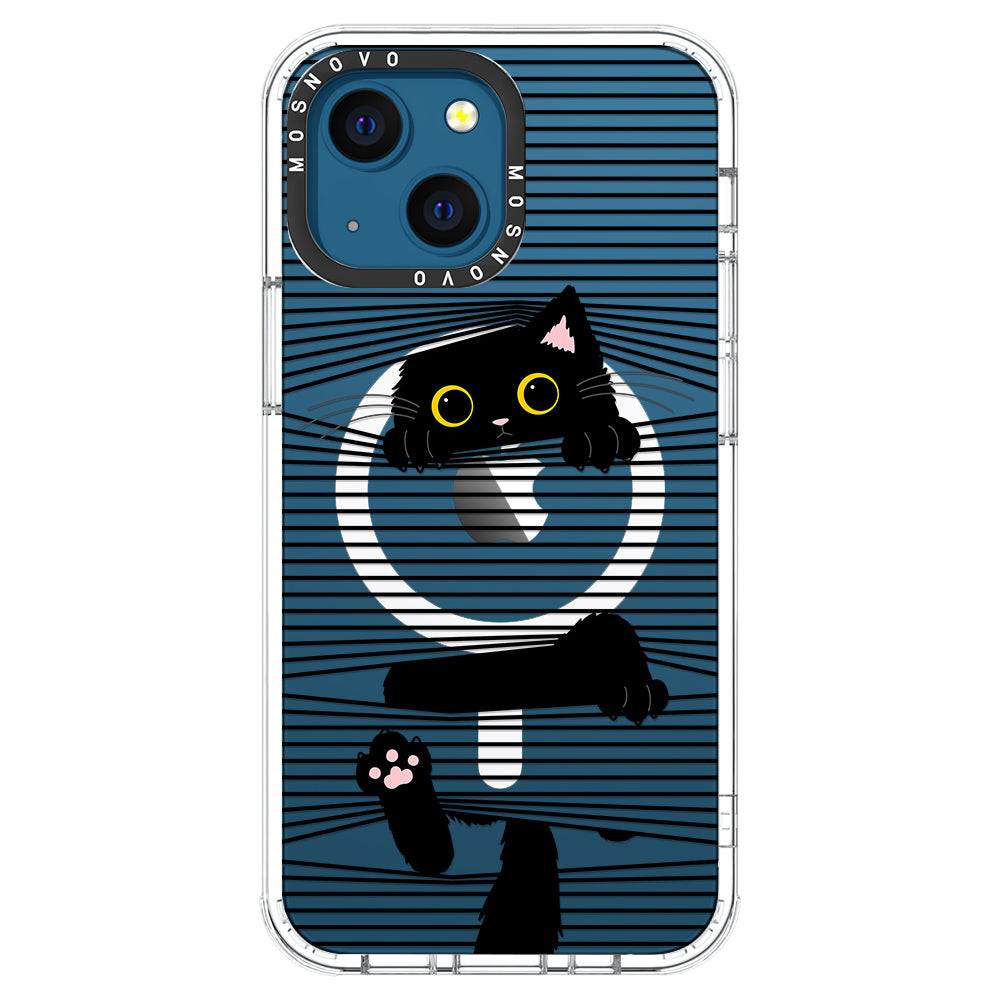 Hidden Black Cat Phone Case - iPhone 13 Case