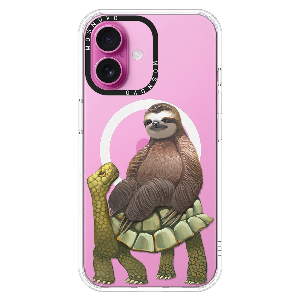 Sloth Turtle Phone Case - iPhone 16 Plus Case - MOSNOVO