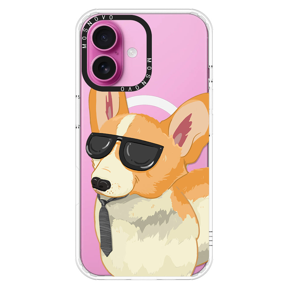 Fluffy Corgi Phone Case - iPhone 16 Plus Case - MOSNOVO