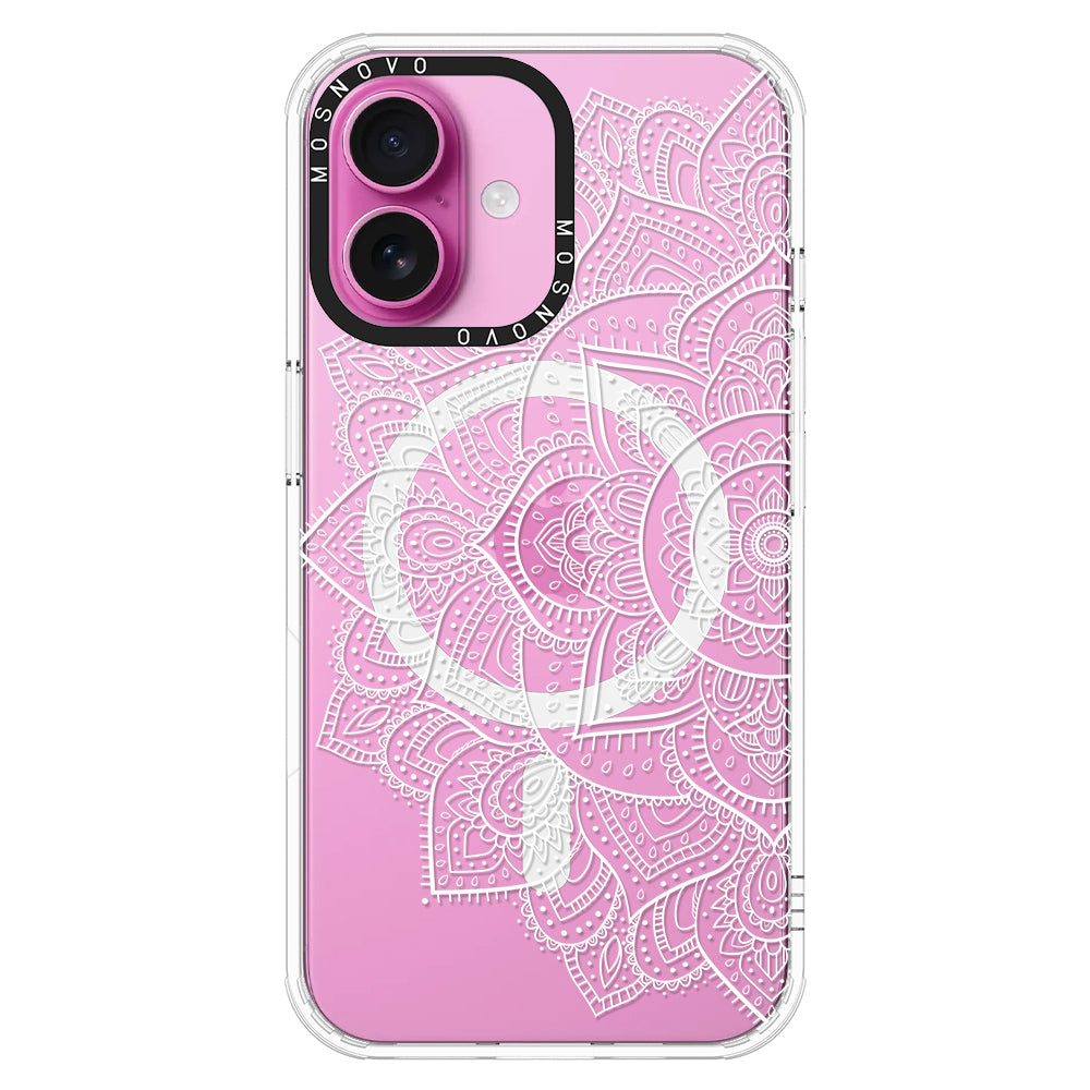 Half Mandala Phone Case - iPhone 16 Case - MOSNOVO