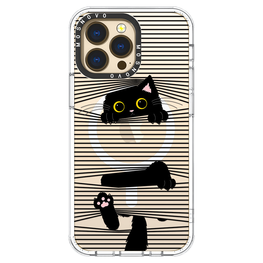 Hidden Black Cat Phone Case - iPhone 14 Pro Max Case