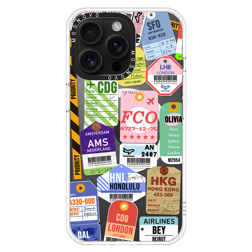 Ticket Label Phone Case - iPhone 16 Pro Max Case - MOSNOVO