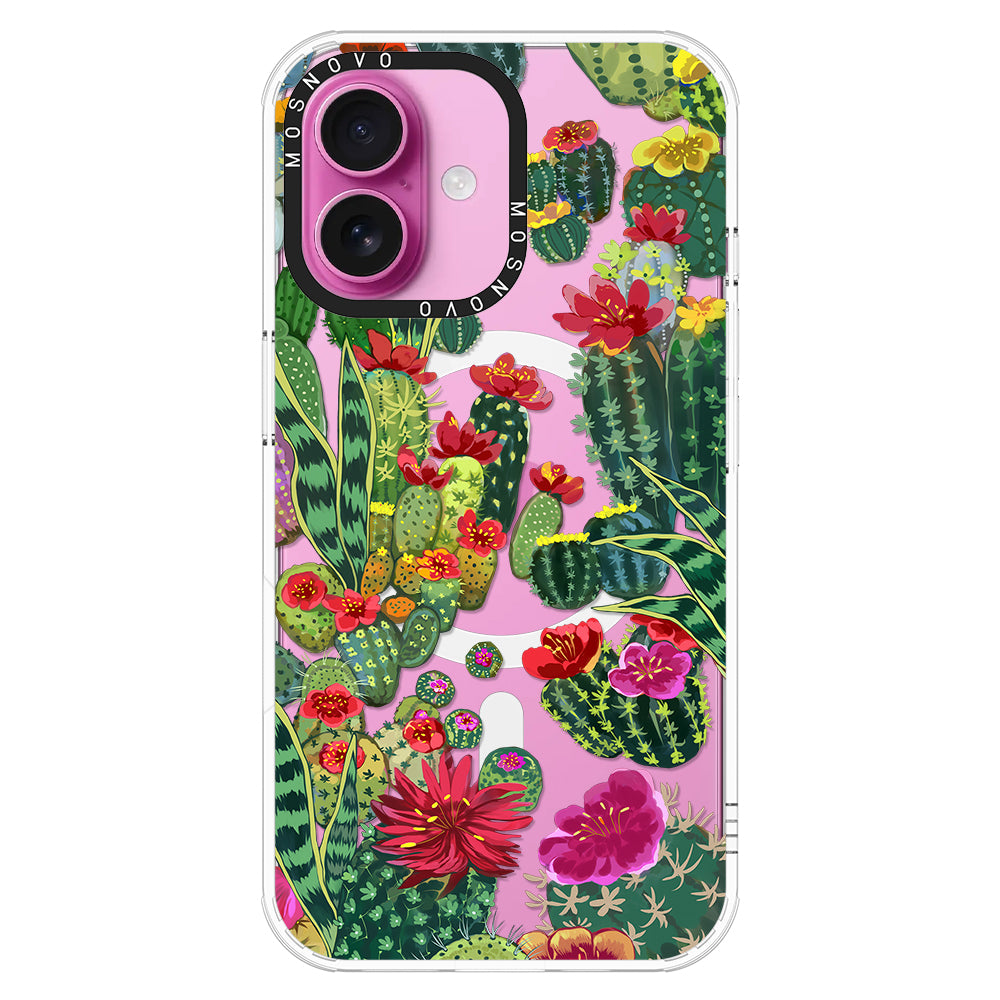 Cactus Garden Phone Case - iPhone 16 Plus Case - MOSNOVO