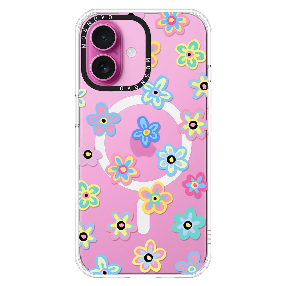 Groovy Flower Phone Case - iPhone 16 Case - MOSNOVO