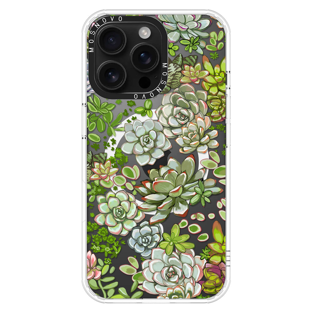 Succulent Phone Case - iPhone 16 Pro Max Case - MOSNOVO