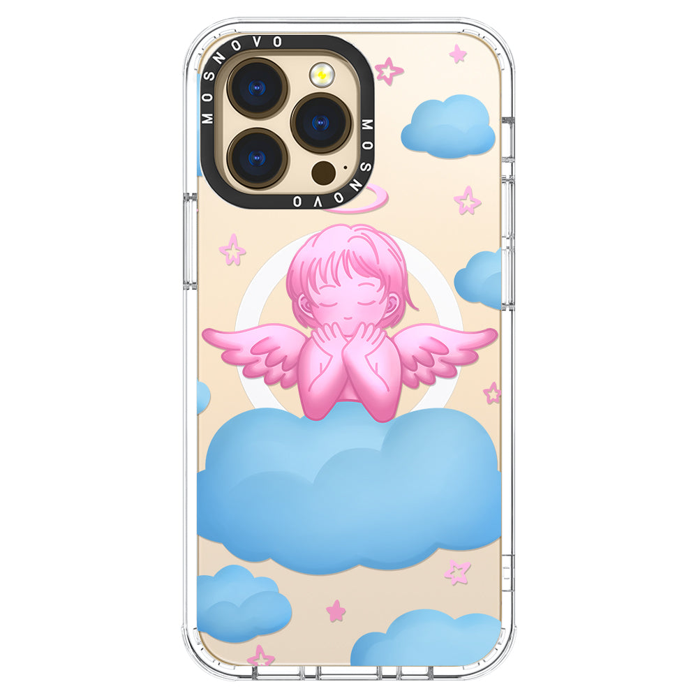 Pink Serenity Angel Phone Case - iPhone 13 Pro Case