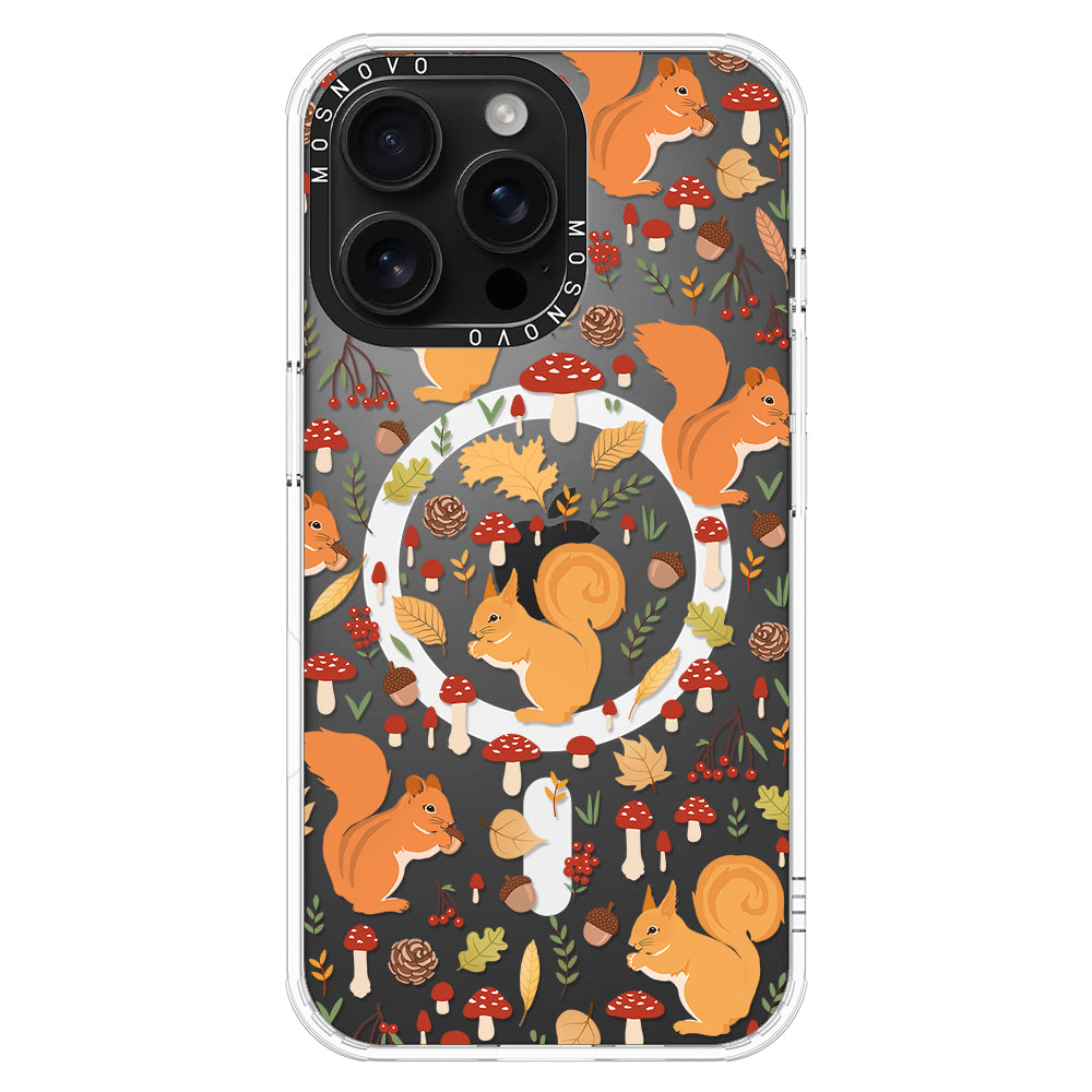 Autumn Squirrel Phone Case - iPhone 16 Pro Max Case - MOSNOVO