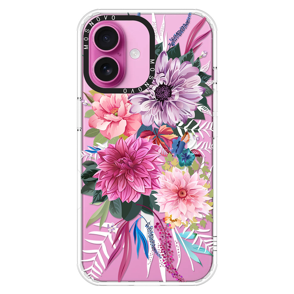 Dahlia Bloom Phone Case - iPhone 16 Case - MOSNOVO