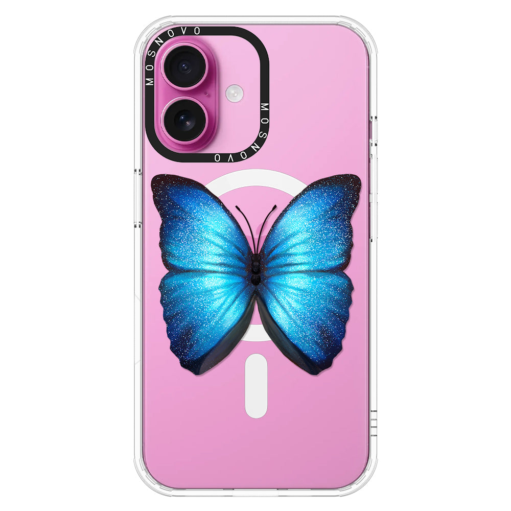 Shimmering Butterfly Phone Case - iPhone 16 Plus Case - MOSNOVO