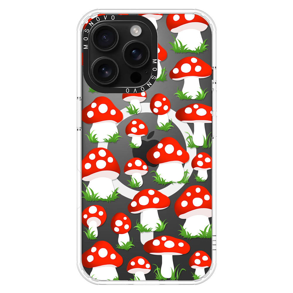 Cute Mushroom Phone Case - iPhone 16 Pro Max Case - MOSNOVO