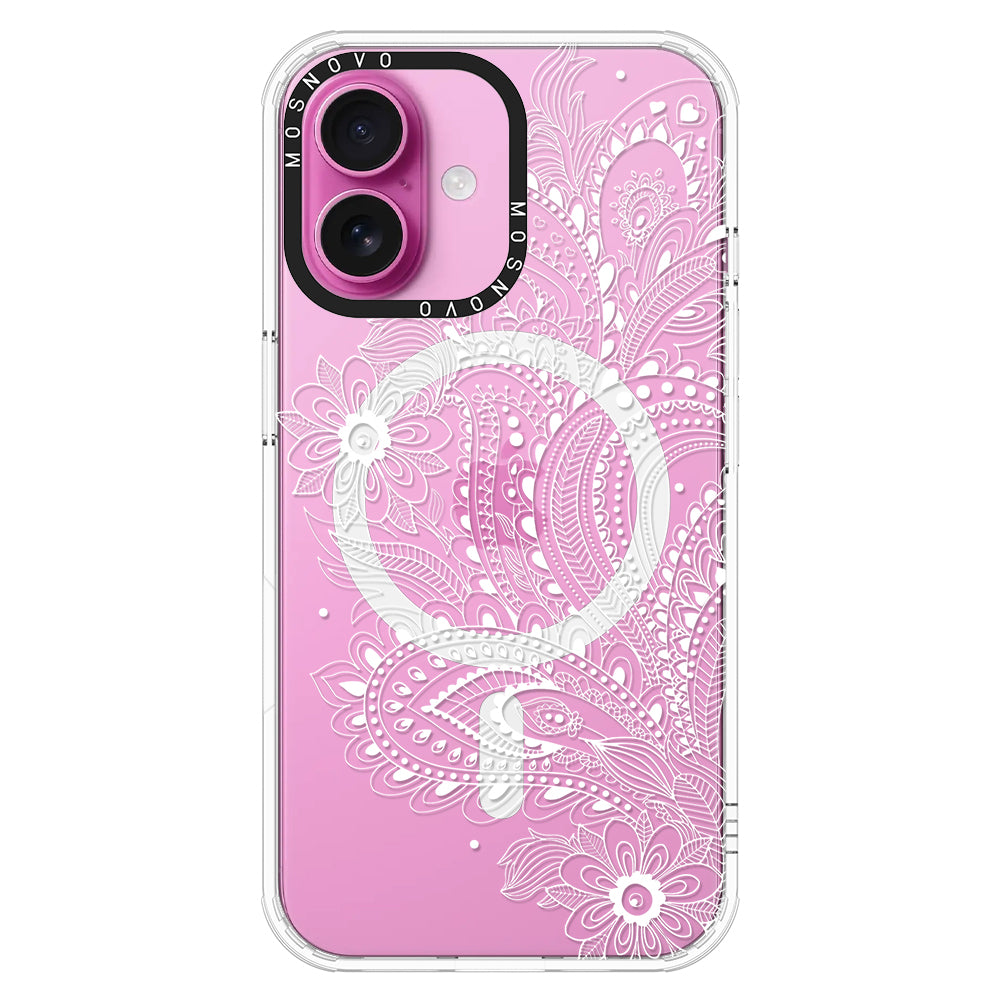 Aesthetic Flower Henna Phone Case - iPhone 16 Case - MOSNOVO