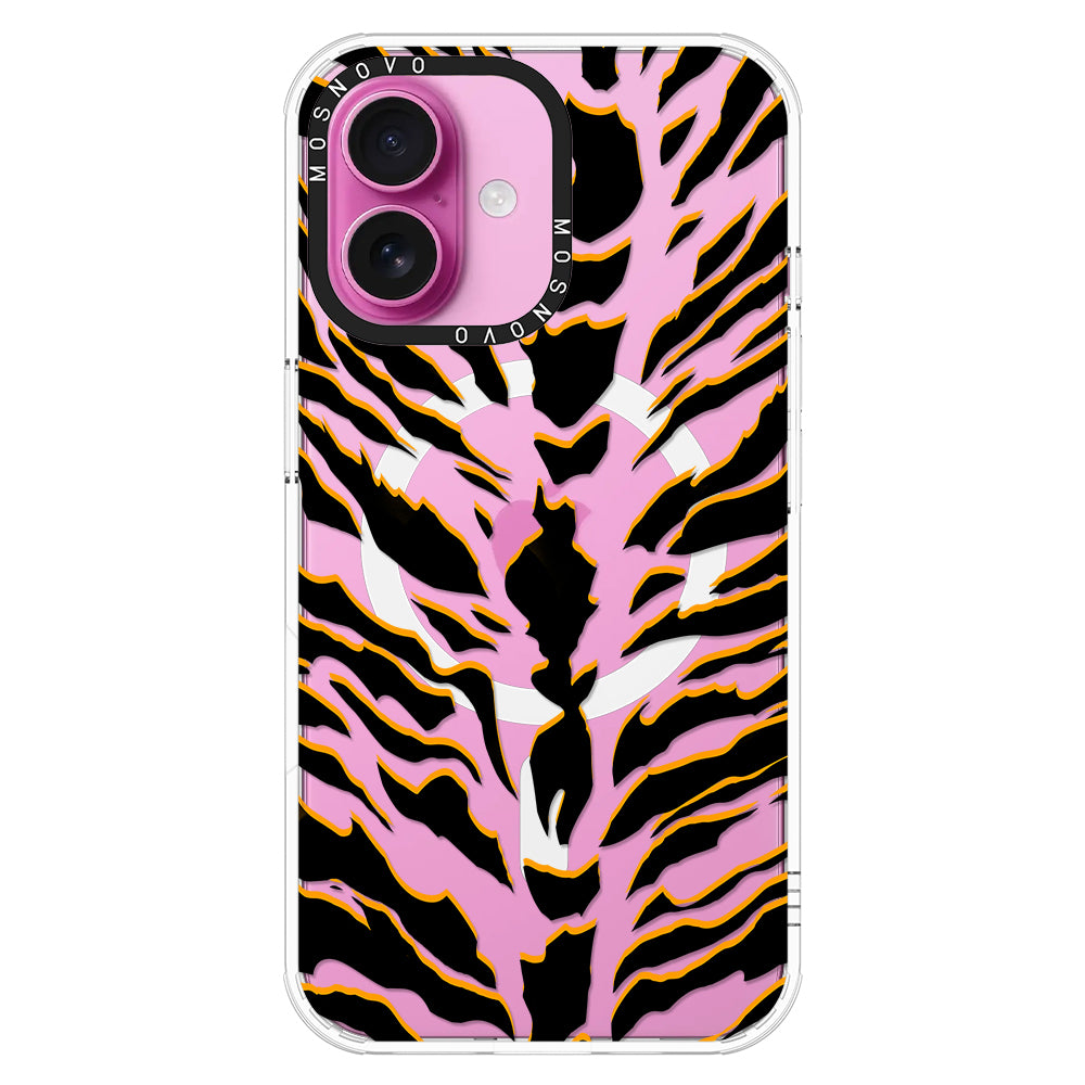 Tiger Print Phone Case - iPhone 16 Case - MOSNOVO