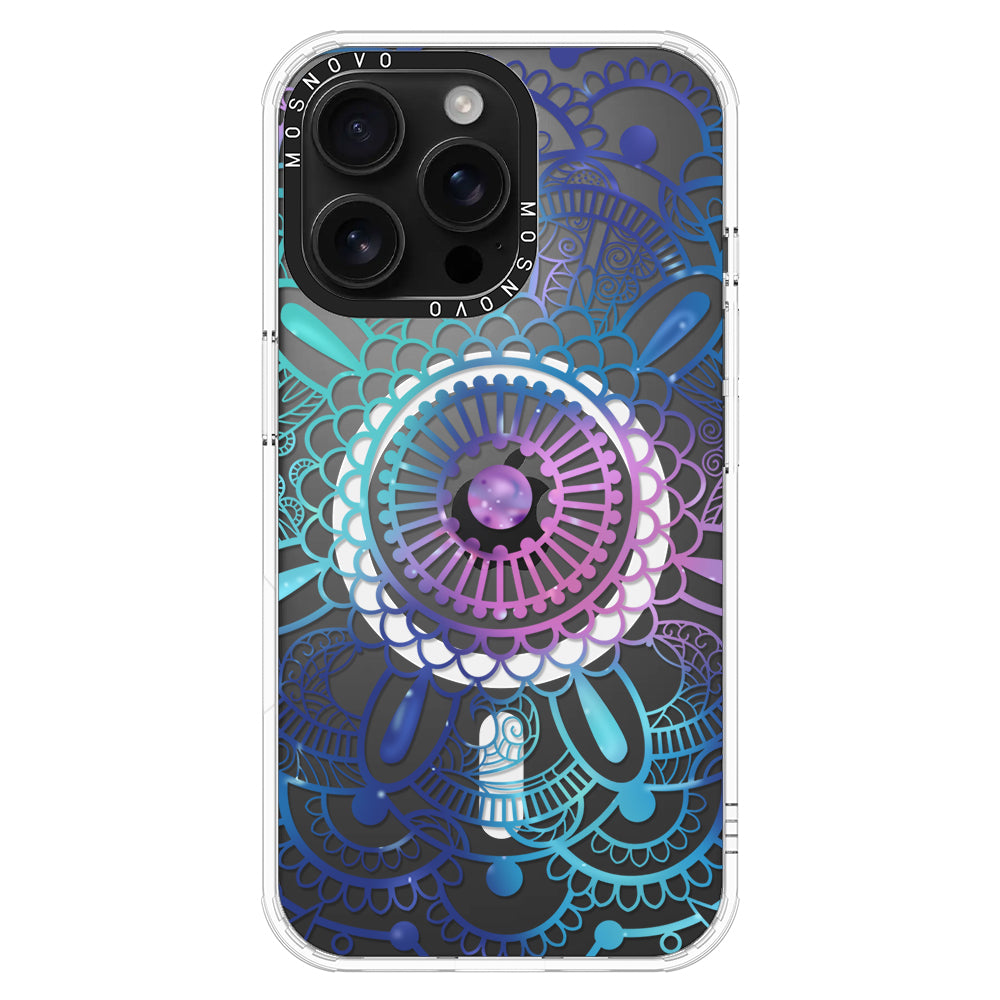 Violet Blue Mandala Phone Case - iPhone 16 Pro Max Case - MOSNOVO