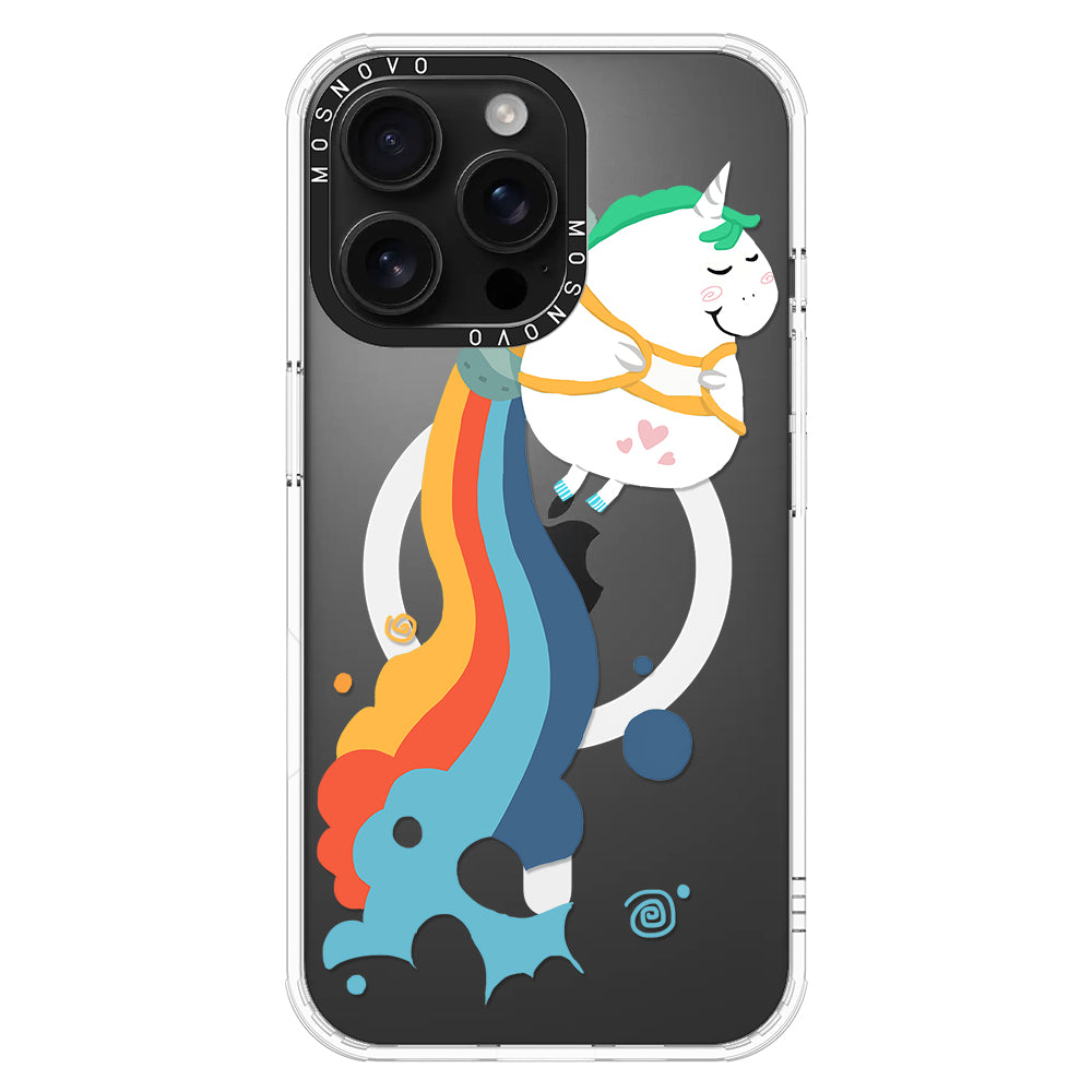 Cute Rainbow Unicorn Phone Case - iPhone 16 Pro Max Case - MOSNOVO