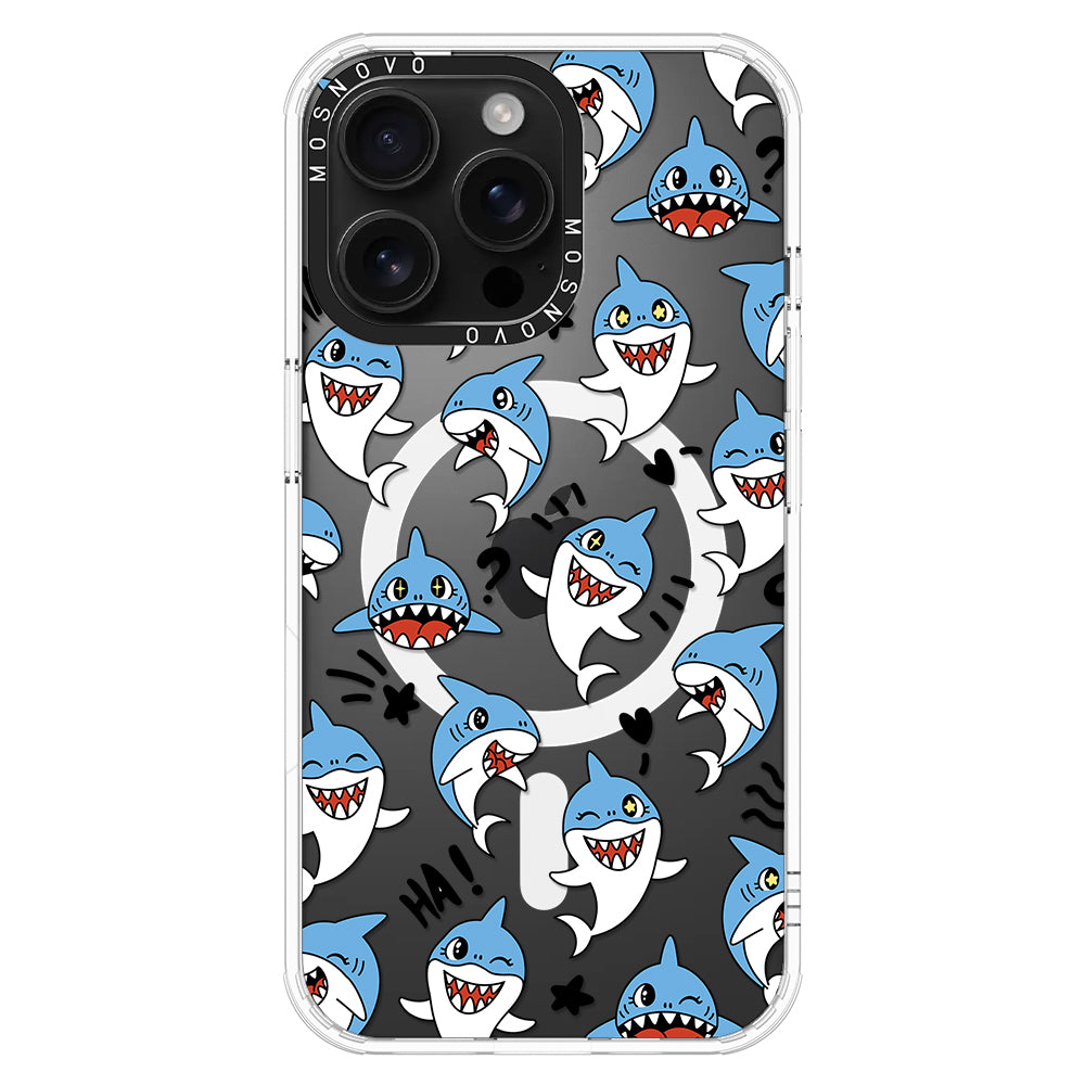 Cute Sharks Phone Case - iPhone 16 Pro Max Case