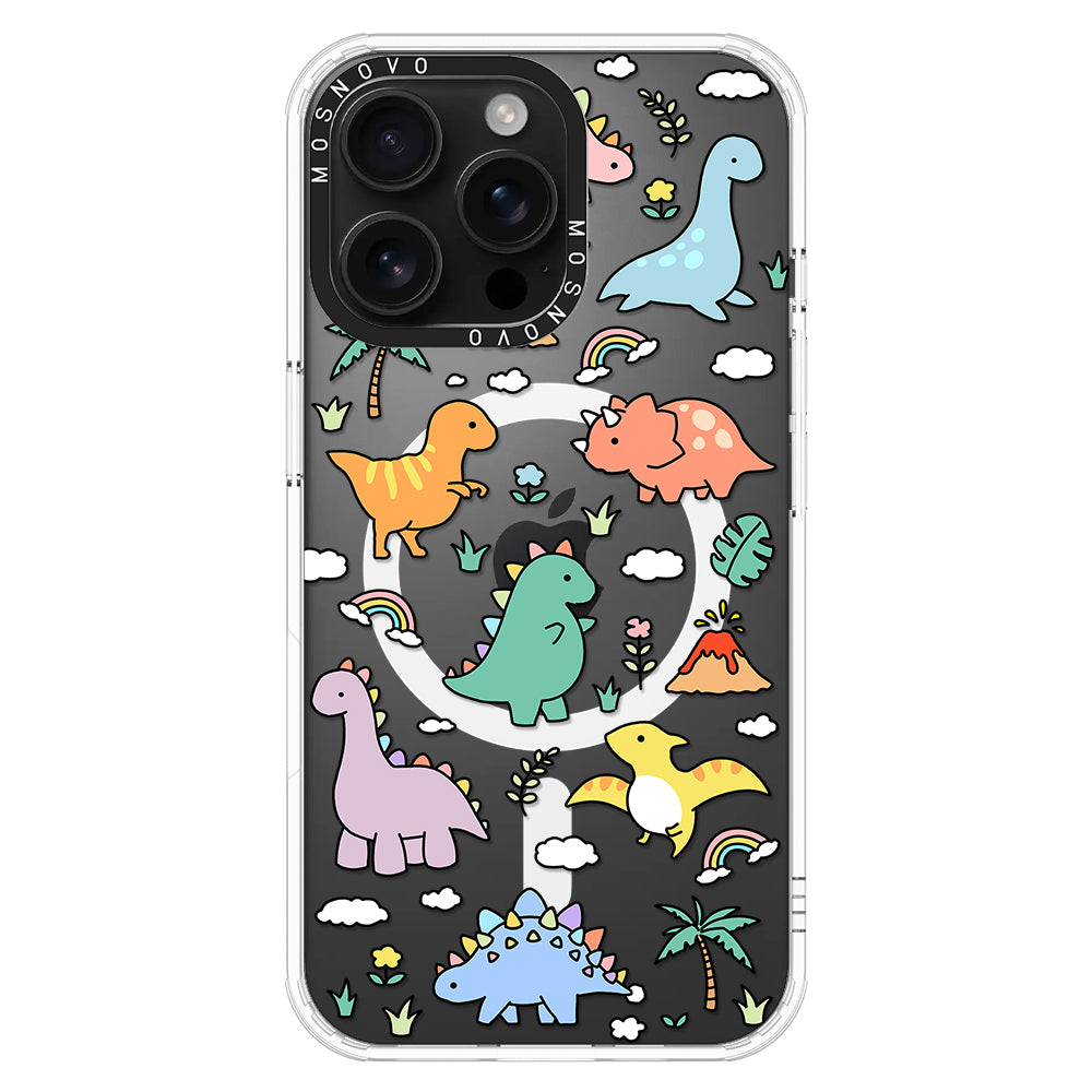 Cute Dinosaur World Phone Case - iPhone 16 Pro Max Case - MOSNOVO