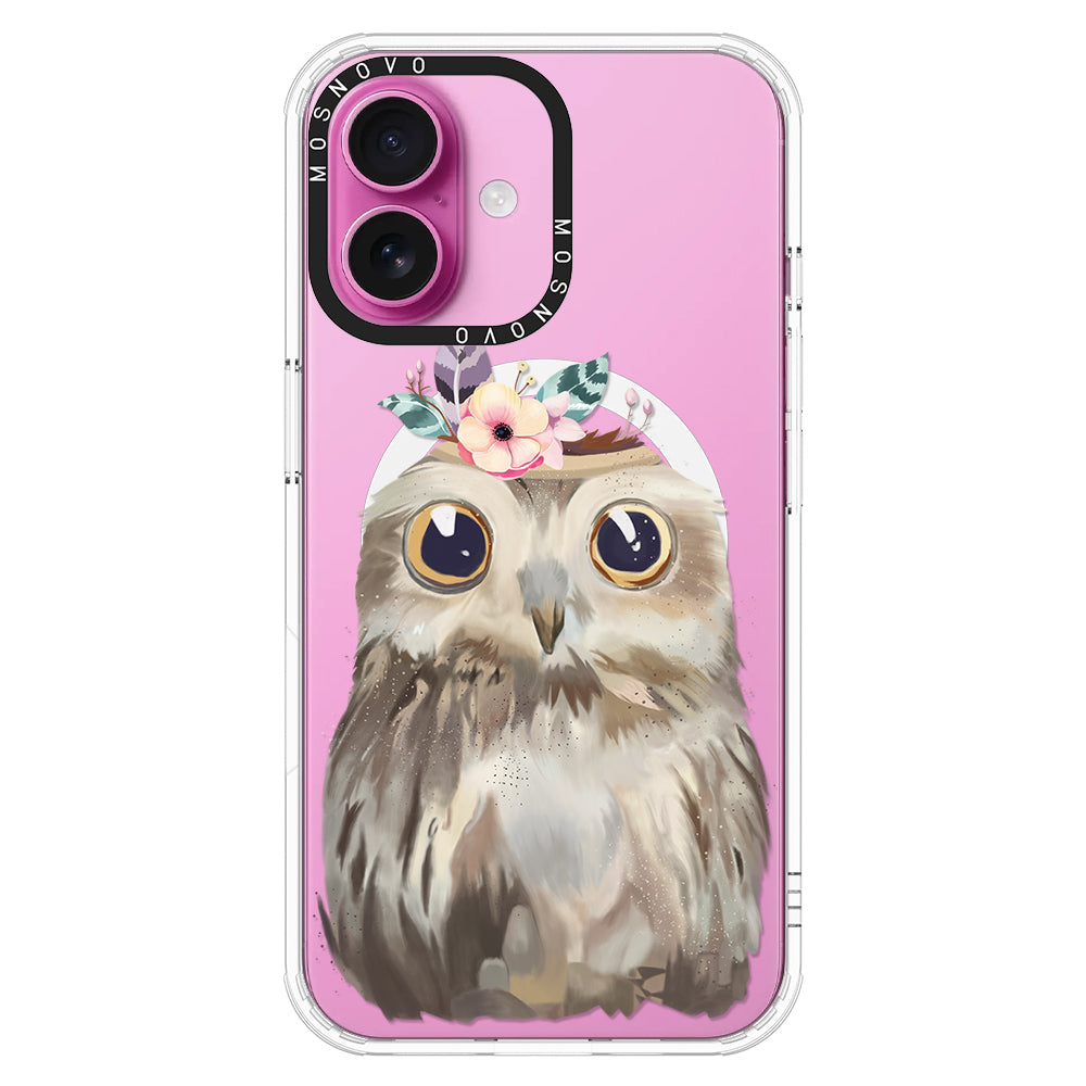 Cute Owl Phone Case - iPhone 16 Plus Case - MOSNOVO