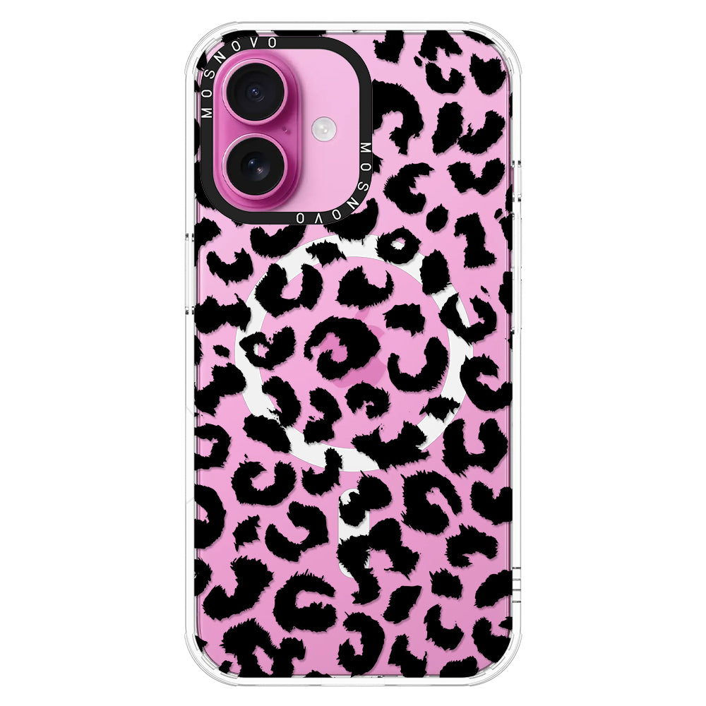 Black Leopard Phone Case - iPhone 16 Case - MOSNOVO