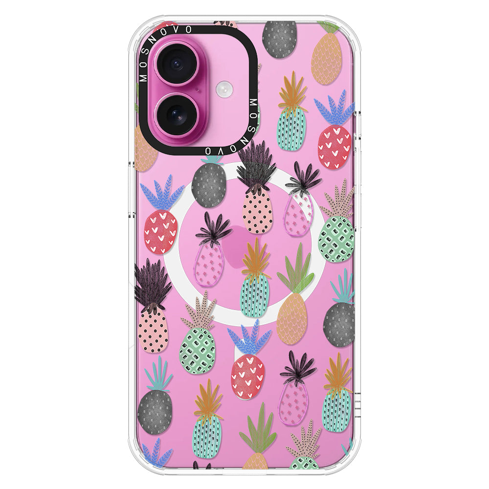 Cute Pineapple Phone Case - iPhone 16 Plus Case - MOSNOVO