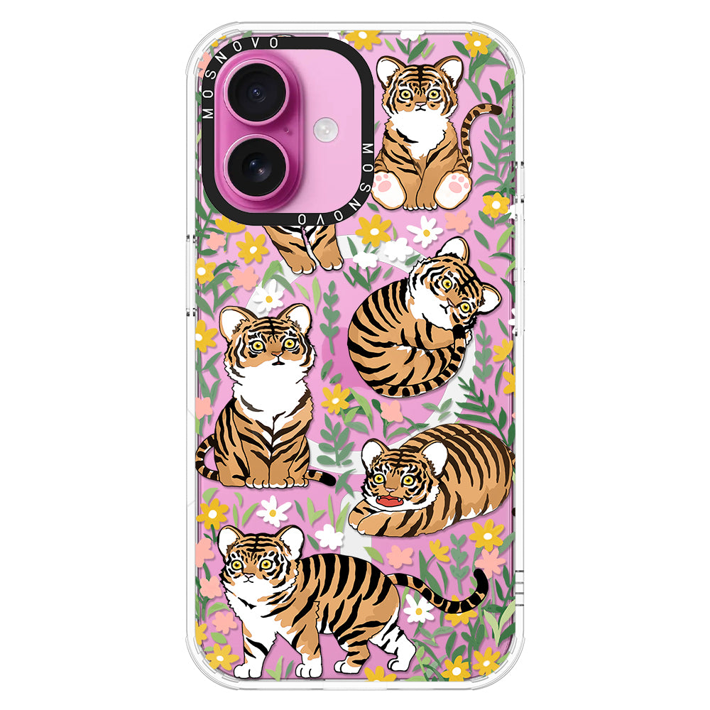 Cute Tiger Phone Case - iPhone 16 Case - MOSNOVO