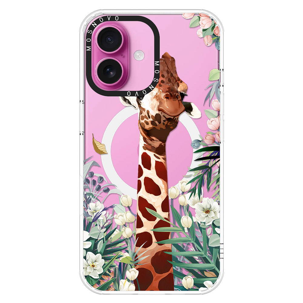 Giraffe In The Garden Phone Case - iPhone 16 Plus Case - MOSNOVO