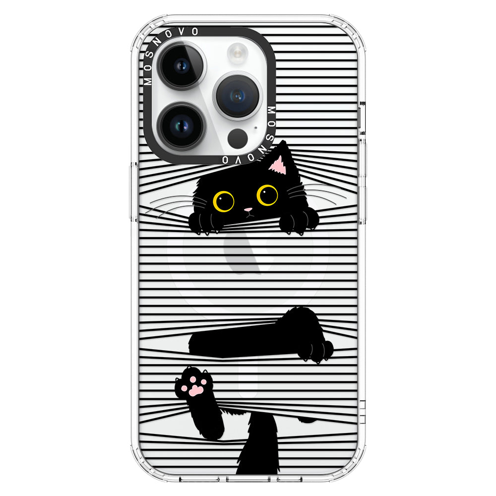 Hidden Black Cat Phone Case - iPhone 14 Pro Case